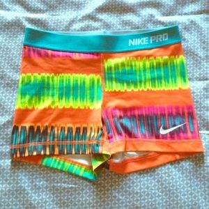 RARE Nike Pros Tie Dye